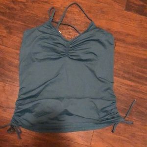 Carve Designs teal tankini top XL